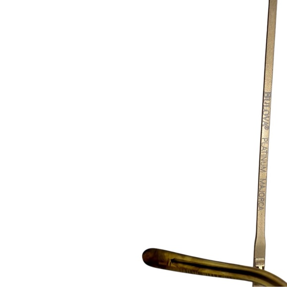 Bulova platinum majora 48 19 140 yellow gold made in Italy prescription frame - Picture 10 of 11